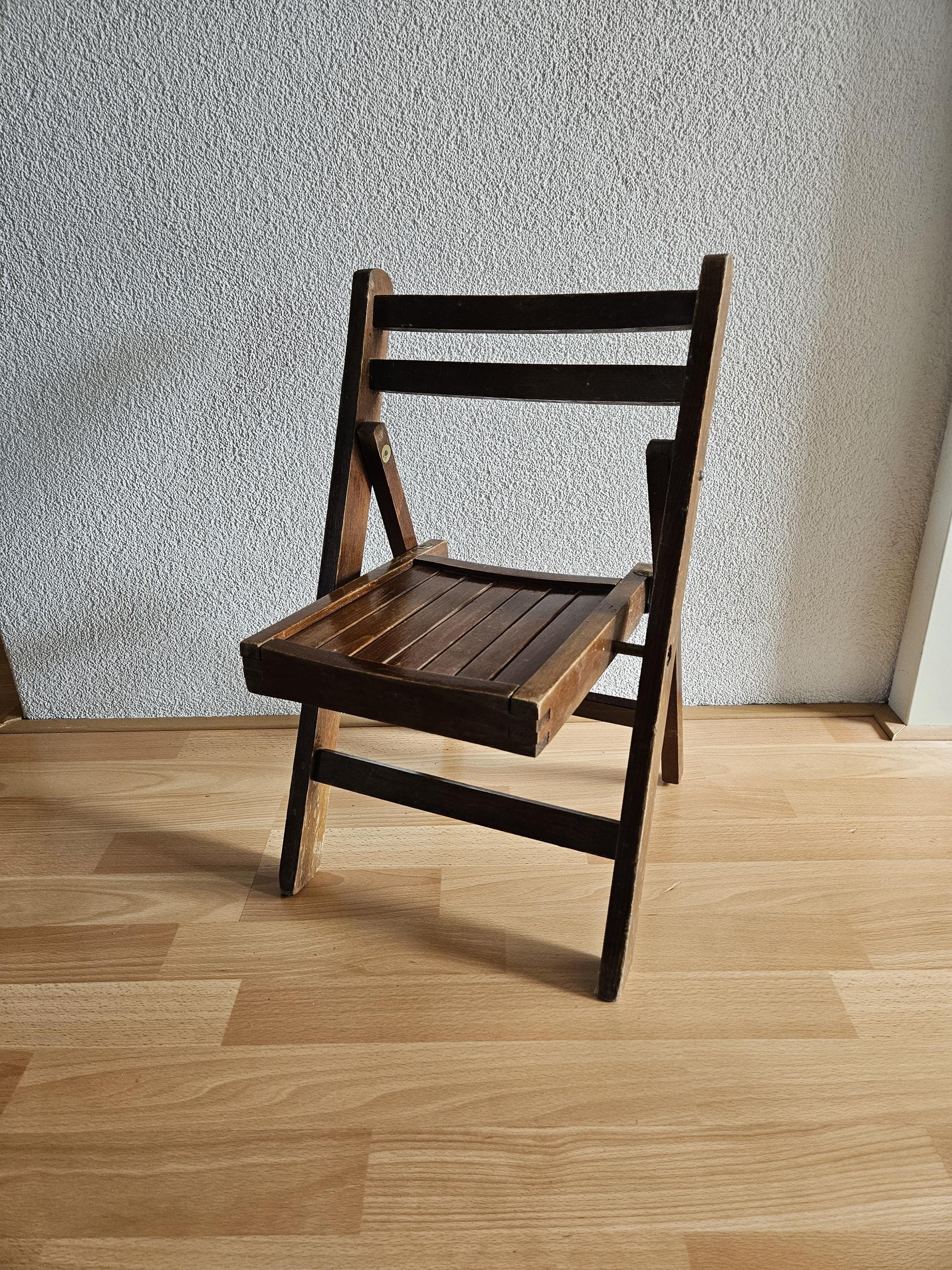 Antique childrens wood chair folding - Etsy 日本