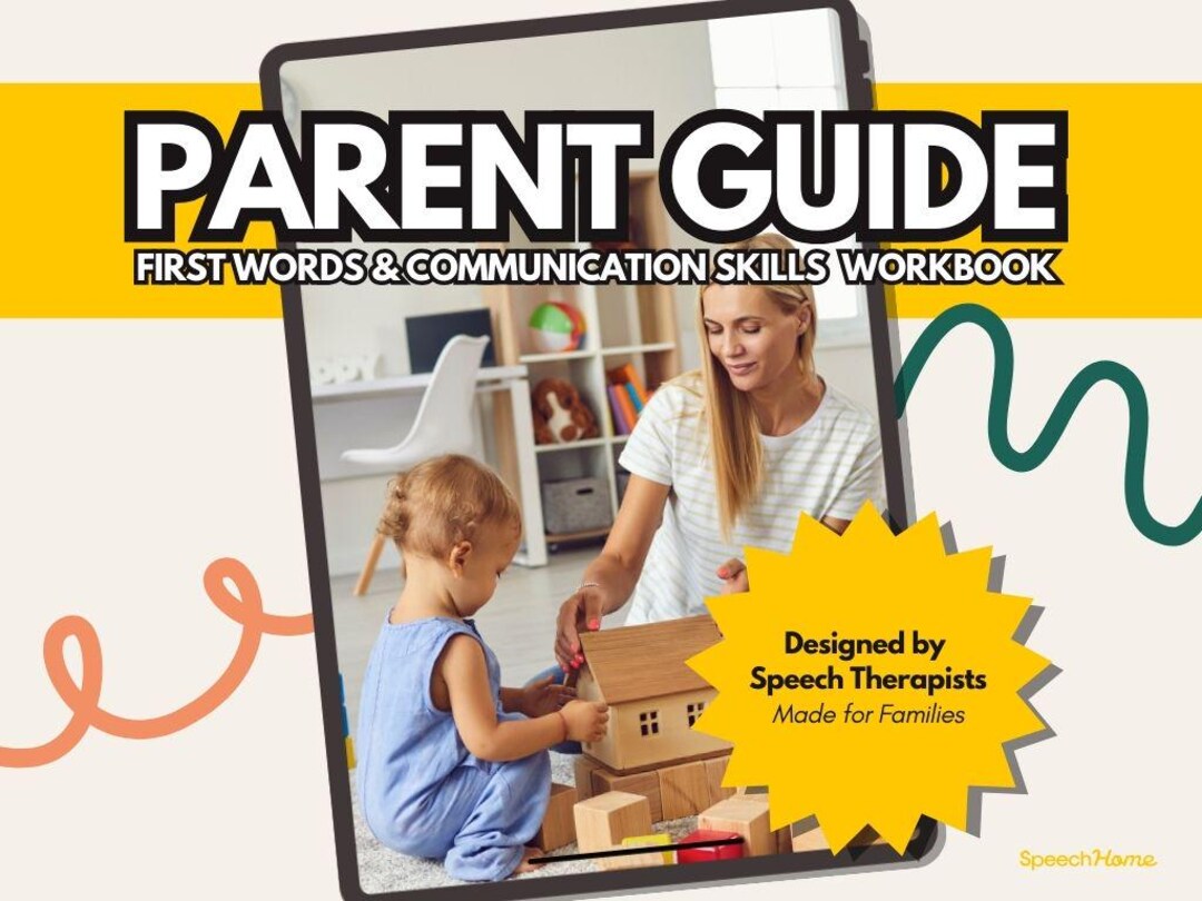 Speech Therapy Workbook for Parents | Toddler Communication Activities ...