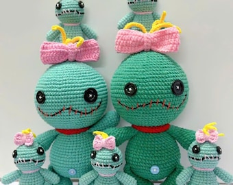 Poupée Scrump au crochet : jouet au crochet SCRUMP, Amigurumi inspiré de Lilo et Stitch, décoration faite main, jouets amigurumi, collection amigurumi