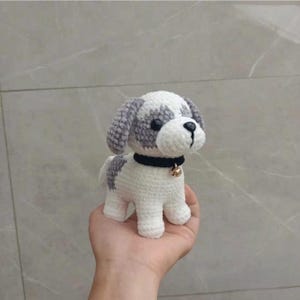 Crochet Dog Plushie: Handmade Velvet Amigurumi - Gift for Dog Lovers