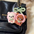 Cute Crochet Bear Keychain, Handmade Amigurumi Bear Bag Charm, Kawaii Teddy Keyring, Gift for Her, Cute Backpack Charm product logo