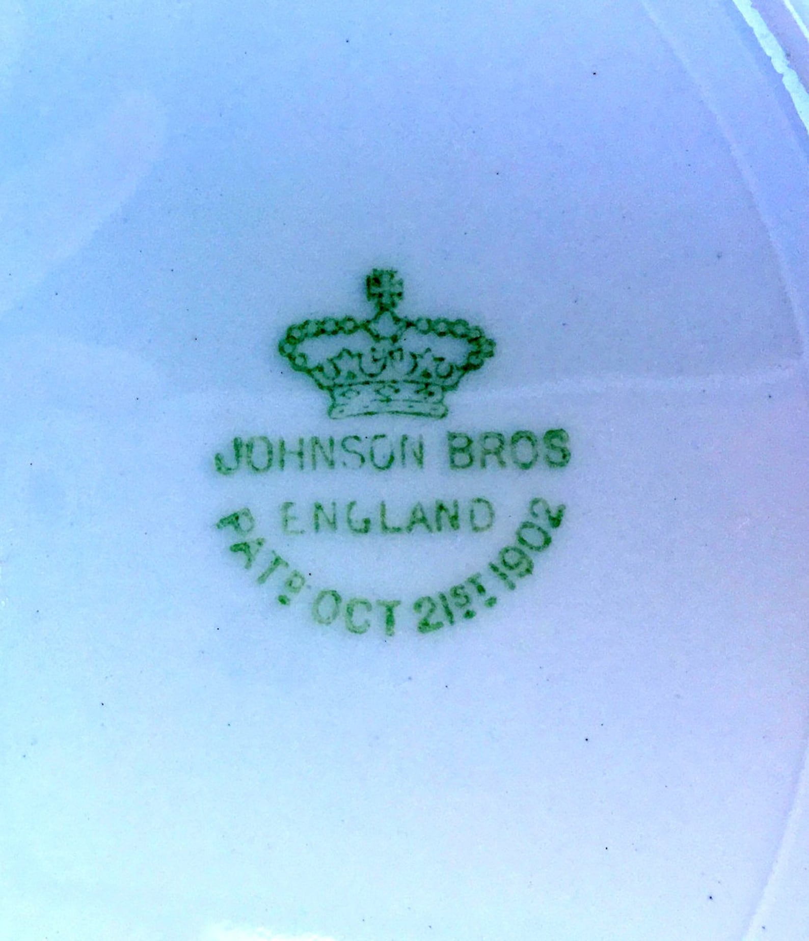 Antique Johnson Bros.china 2 Dinner Plates Pat. Oct.21st 1902 Etsy