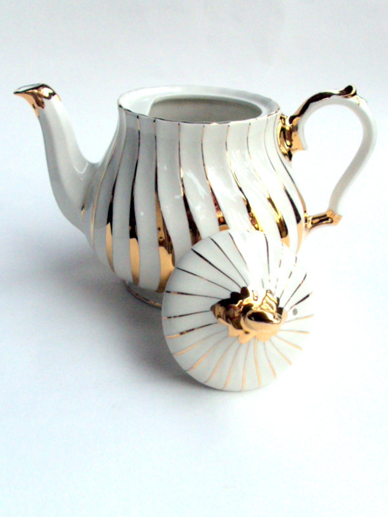 Vintage James Sadler Porcelain Teapot England 1950s 22K Etsy