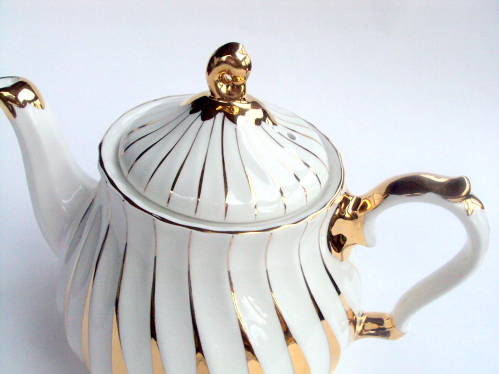 Vintage James Sadler Porcelain Teapot England 1950s 22K Etsy