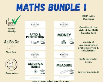 Maths Bundle 1 - SEAG Transfer Test Resources