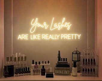 Lash Studio Neon Sign: Beauty Salon Wall Decor, Lash Studio Decor, Lash Artist Gift, Sign for Lash Studio, Beauty Room Neon Decor