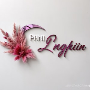 Letrero con logotipo comercial 3D personalizado / Letrero de pared cortado a láser / Letrero con letras doradas 3D / Letrero comercial minimalista moderno / Letras para logotipos de estudio DIY