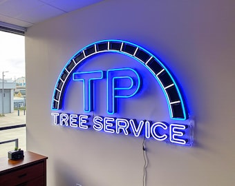 Neon z logo na zamówienie: spersonalizowana dekoracja ścienna do salonu i biura, szyld sklepowy LED, podświetlany szyld sklepowy, dekoracja ścienna do firmy