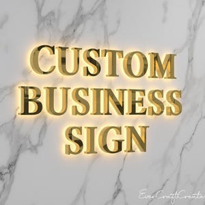 Letreros personalizados para empresas / Letrero luminoso para recepción de negocios / Letrero de pared moderno para oficina / Letrero LED retroiluminado con logotipo 3D / Letrero con logotipo de marca