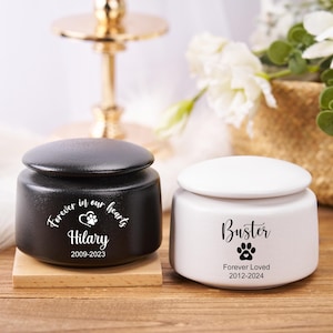 Custom Pet Urn for Dog, Dog Urn for Dogs Ashes, Urn for Cats, Personalized Pet Cremation, Pet Paw Urn Cat with Name and Date, Pet Loss Gifts