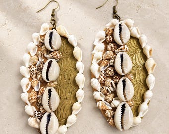 Adunni Cowrie Shell Earrings