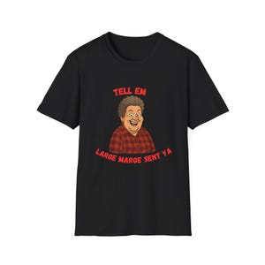 Tシャツ、ラージサイズのMarge Sent Ya Tシャツ、ユニセックスのユーモアシャツ、レトロな漫画トップス、友人へのギフト、映画愛好家向けアパレル