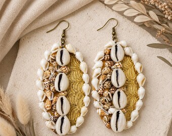 Adunni Cowrie Shell Earrings