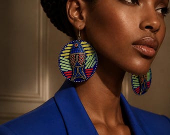 Indigo Spirit Fish Earrings