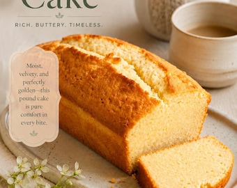 Klassischer südlicher Pound Cake: Sofortiger digitaler Download