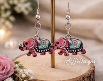Sweet Elephant Dangle Earrings