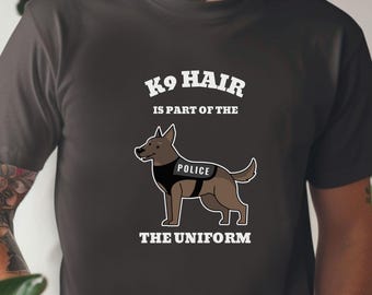 El cabello K9 es parte del uniforme, camisa de policía con diseño de manga personalizado