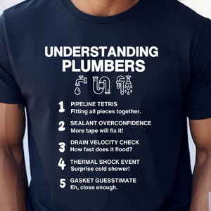 Camiseta con frases divertidas para fontaneros, regalo para fontaneros