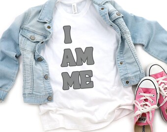 T-shirts I Am Me Positive Affirmation, I Am Affirmations-shirt voor kinderen, T-shirt Affirmation Youth, T-shirt met korte mouwen, Krachtige Affirmatie