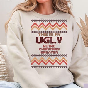Ugly Retro Christmas Sweater Dear Santa, Matching Family Christmas Shirt, Funny Christmas Jumper, Xmas Print Sweatshirt, Christmas Pyjamas