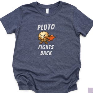 Pluto Fights Back Kids Shirt Retro Space Planet Tee