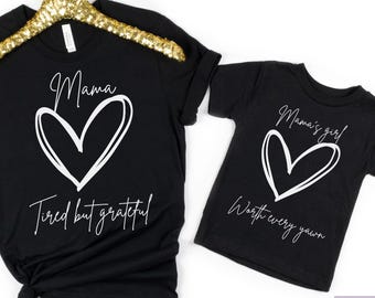 Matching Heart T-Shirt Set, Mama and Me Outfits