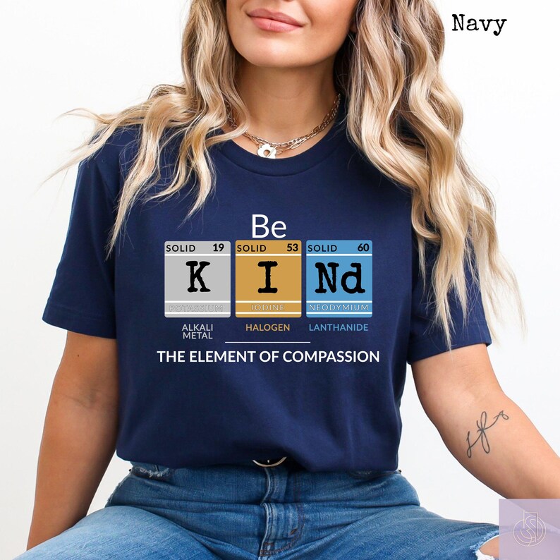 Vintage Periodic Table Be Kind Acrostic T-shirt, Science Teacher Shirt ...