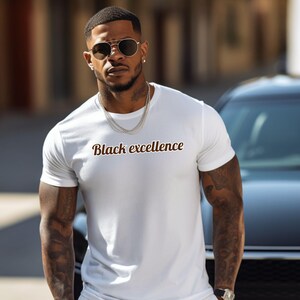 Schwarzes Exzellenz-Shirt, Schwarzes Pride-Sweatshirt, Schwarzes Empowerment-T-Shirt, Schwarze Power-T-Shirts, Schwarze Pride-Bekleidung, Pro Schwarzes Kleid