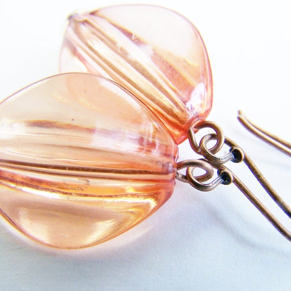 Lucite Earrings - SALE - Seaward Cedar - affordable gifts - autumn - beach - holiday - warm fall hues