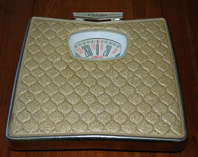Vintage 1950's Style House Gold Bathroom Scale Hollywood - Etsy
