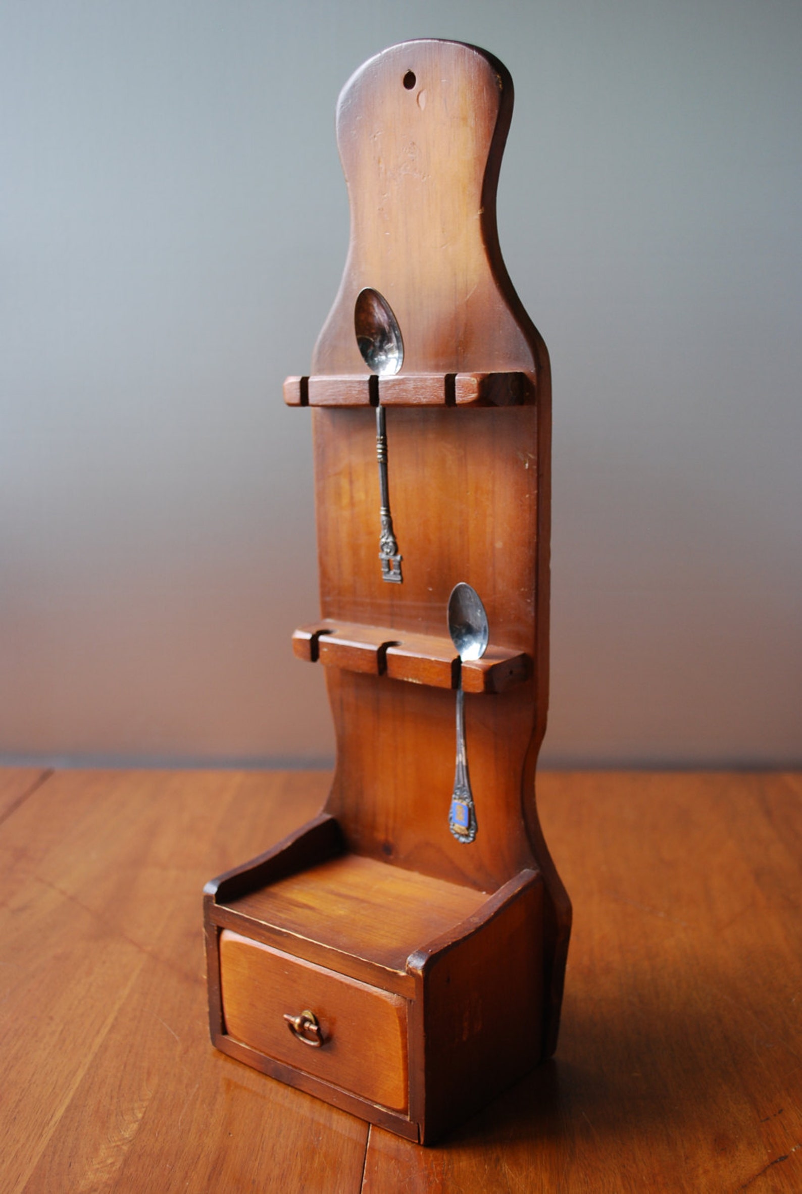 Vintage wooden spoon rack by Manchester Wood 1960's Etsy