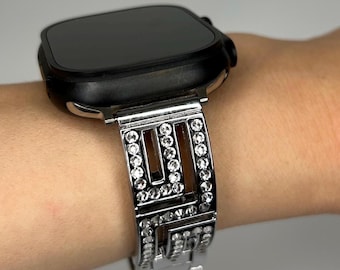 Premium Crystal Apple Watch Band,  Handmade sparky Strap for Series 1–10, SE, Ultra 1–2 special gift for loved ones