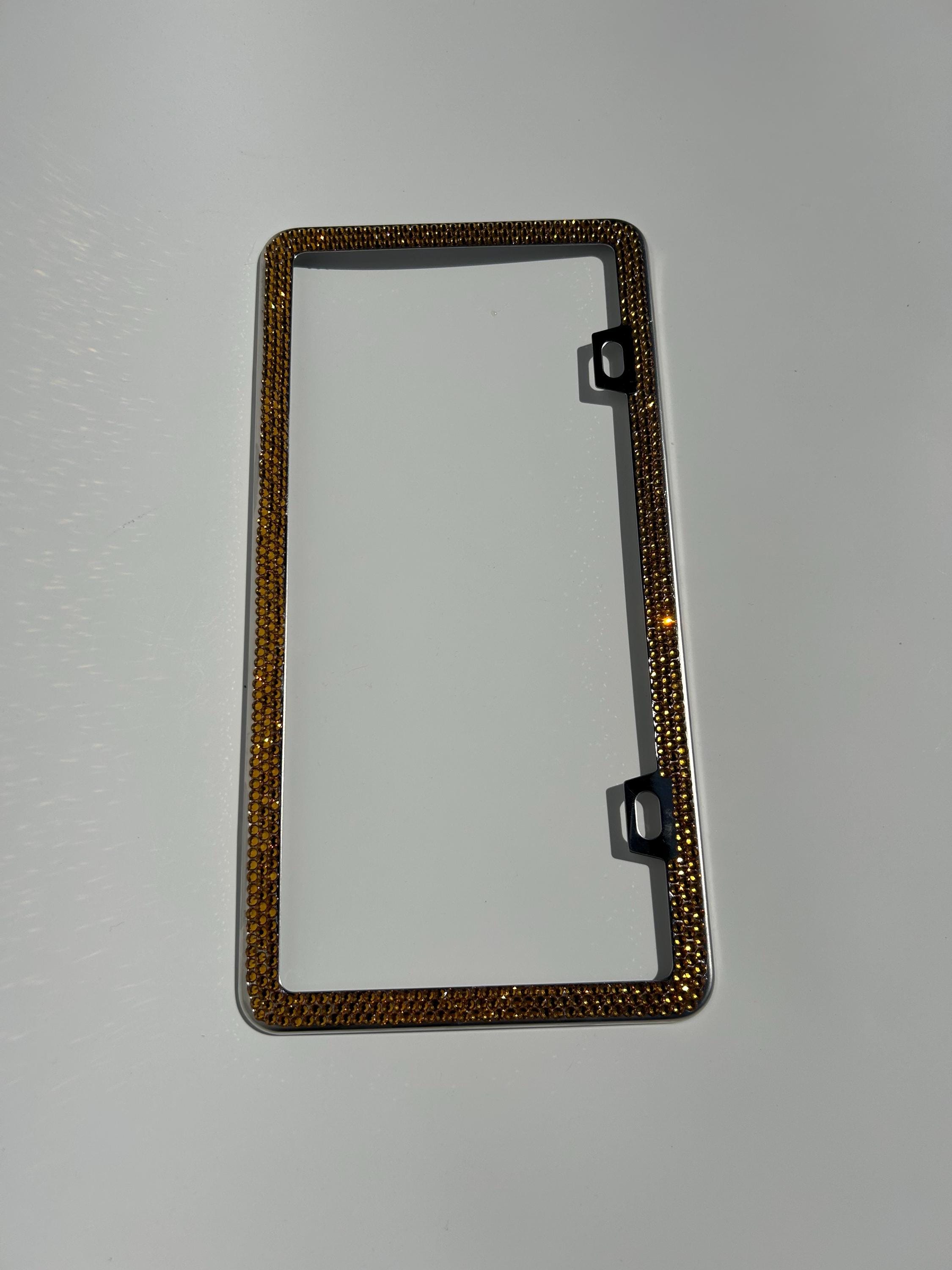 Licence Plate Frame Swarovski Crystal - Etsy Licence Plate Frame Swarovski Crystal - Etsy