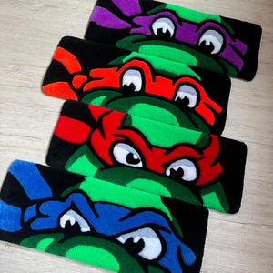 Hand Tufted Turtle Keyboard Rug | Gaming Desk Mat Wrist Rest