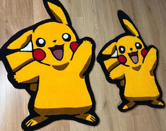 Anime Tufted Rug, Custom Gaming Room Decor, Handmade Cartoon Mat