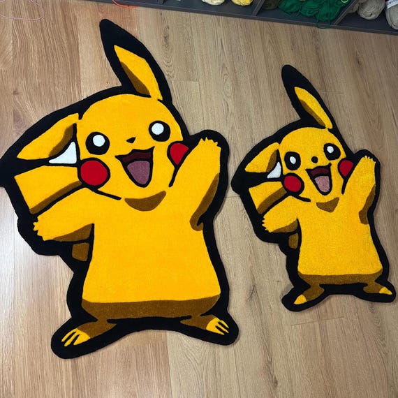 Anime Tufted Rug, Custom Gaming Room Decor, Handmade Cartoon Mat