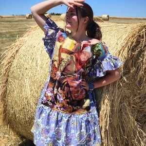 Summer Cotton dress, S-3XL, Embroidered Cotton Dress, Organic Cotton Dress, Tapestry Dress, Resort Dress, Everyday Dress, Vacation Dress