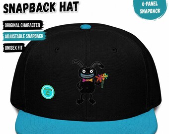 Gorra Snapback de Monstruo Adorable, Gorra de Béisbol Divertida con Dibujos Animados, Gorra Unisex de Estilo Urbano, Gorra de Personaje Fantástico, Regalo para Amantes de los Monstruos