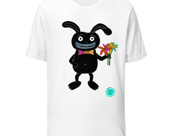 Camiseta de monstruo adorable, camiseta divertida de monstruo de dibujos animados, camiseta gráfica adorable y espeluznante, camiseta de personaje unisex de regalo