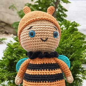 Crochet Bee Amigurumi - Handmade