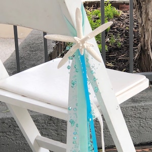 Decoratie strandstoelen - afzonderlijk geprijsd - veel kleurkeuzes - decoratie gangpad nautisch kust