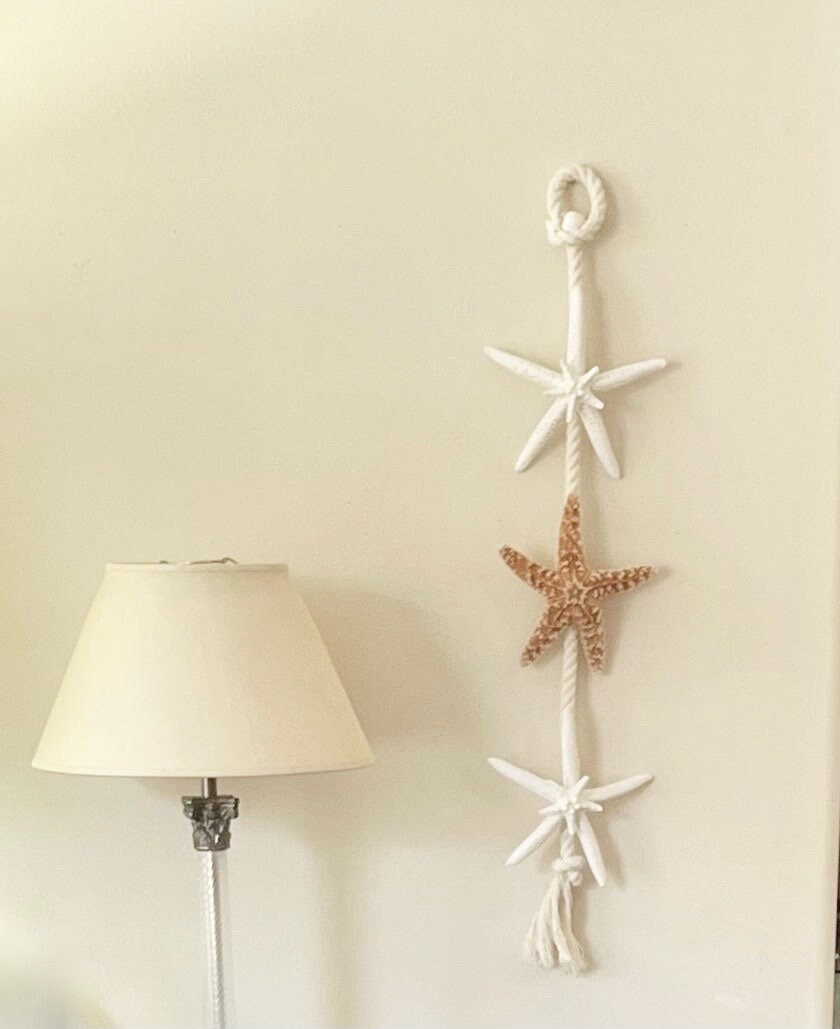 Natural Starfish Coastal Wall Hanger - Beach Decor - Etsy