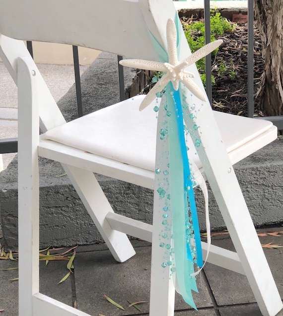 Beach Wedding Chair Decoration Priced Individually Many Etsy