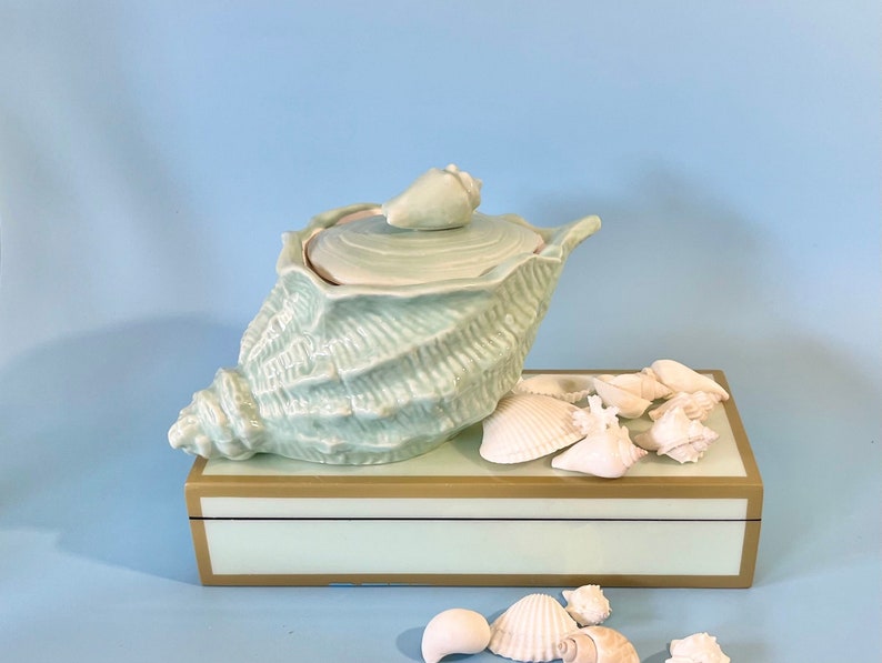 Capiz Shell Bowl with Sea Life Seashells-Beach Decor-Sea Shell Decor-Seashell Bowl-Starfish-Coral image 1