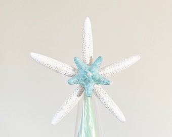 Starfish Christmas Tree Topper - Real Starfish - Coastal Xmas Decoration/Nautical/Beach Decor/Real Star fish