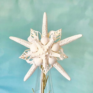 Starfish Christmas Tree Topper - Christmas Decoration Beach Decor Ornaments Star fish
