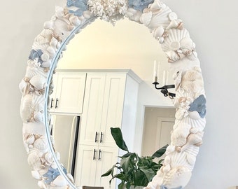 Seashell Mirror - Shell Mirror - Made to Order - Sea Shell Seashell Mirror - Shell Mirror - Made to Order - Sea Shell