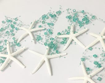 Coastal Starfish Garland – Beach Wedding Decor, Ocean Theme Decoration, Nautical Shelf Accent, Ocean Party Banner