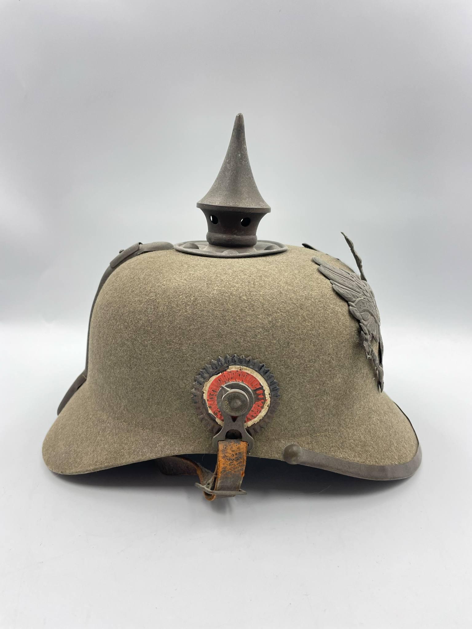 Authentic Prussian Felt Pickelhaube Spiked Helmet 1915