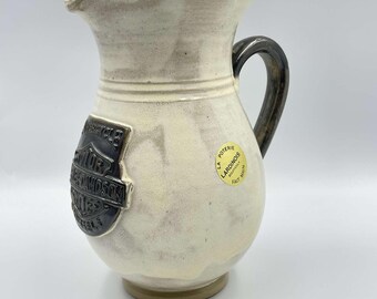 Pitcher in Bouffioulx Stoneware Harley Davidson Brussels signed Lardinois